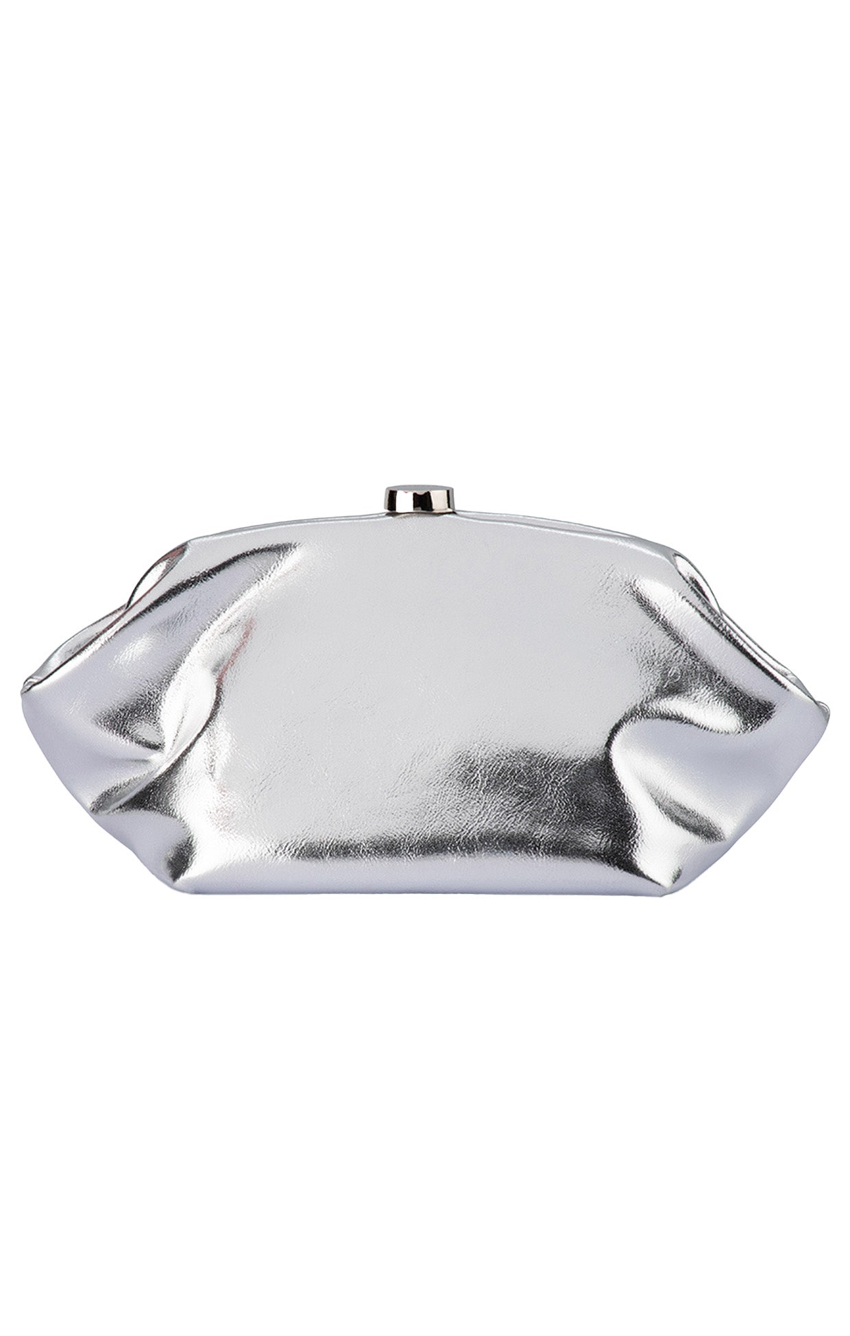 Bags OS / SILVER TALLY METALLIC CLUTCH IN SILVER