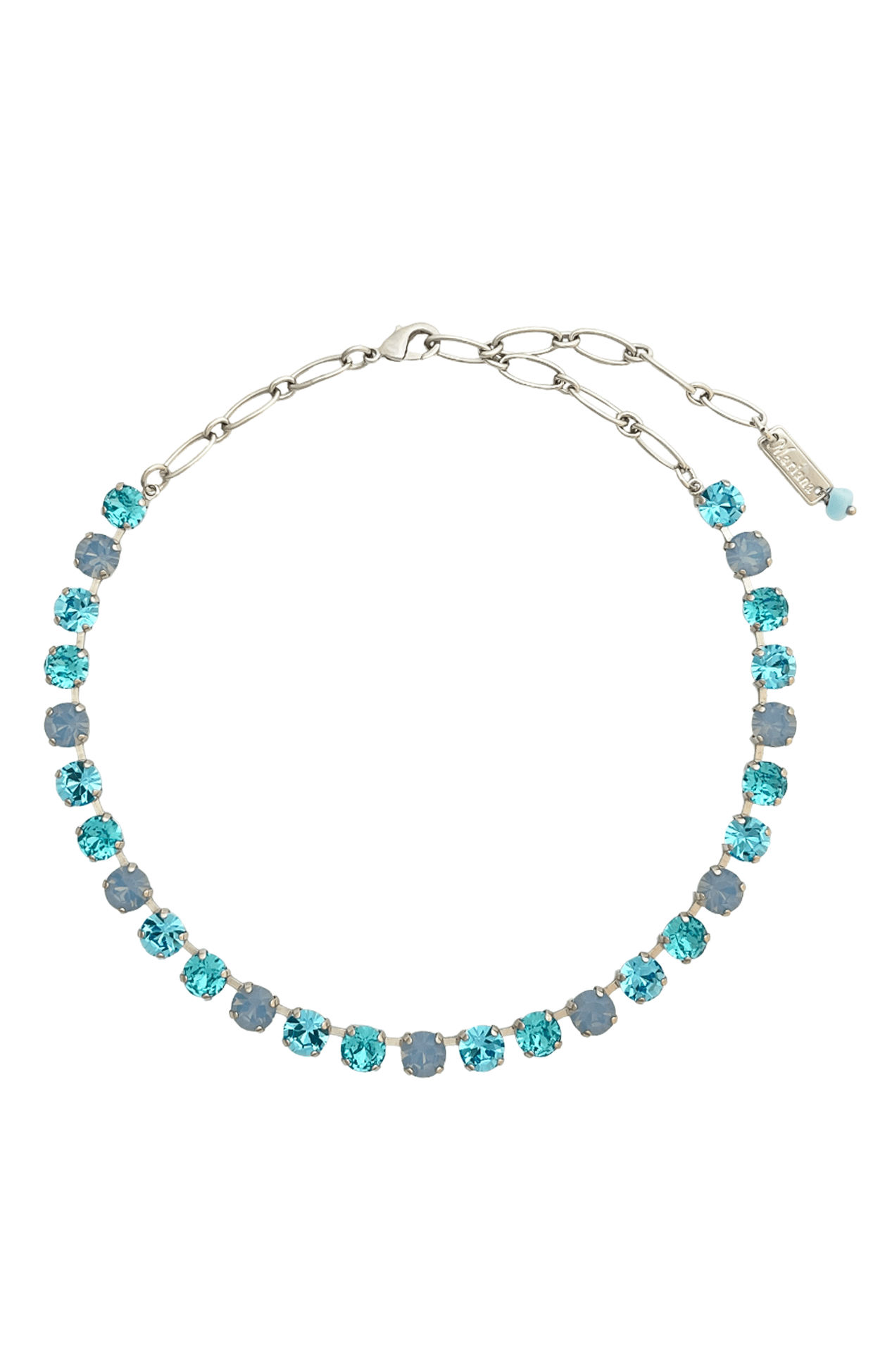 ACCESSORIES Necklaces OS / RHODIUM/OCEAN BLUE VIENNA NECKLACE IN RHODIUM - OCEAN BLUE