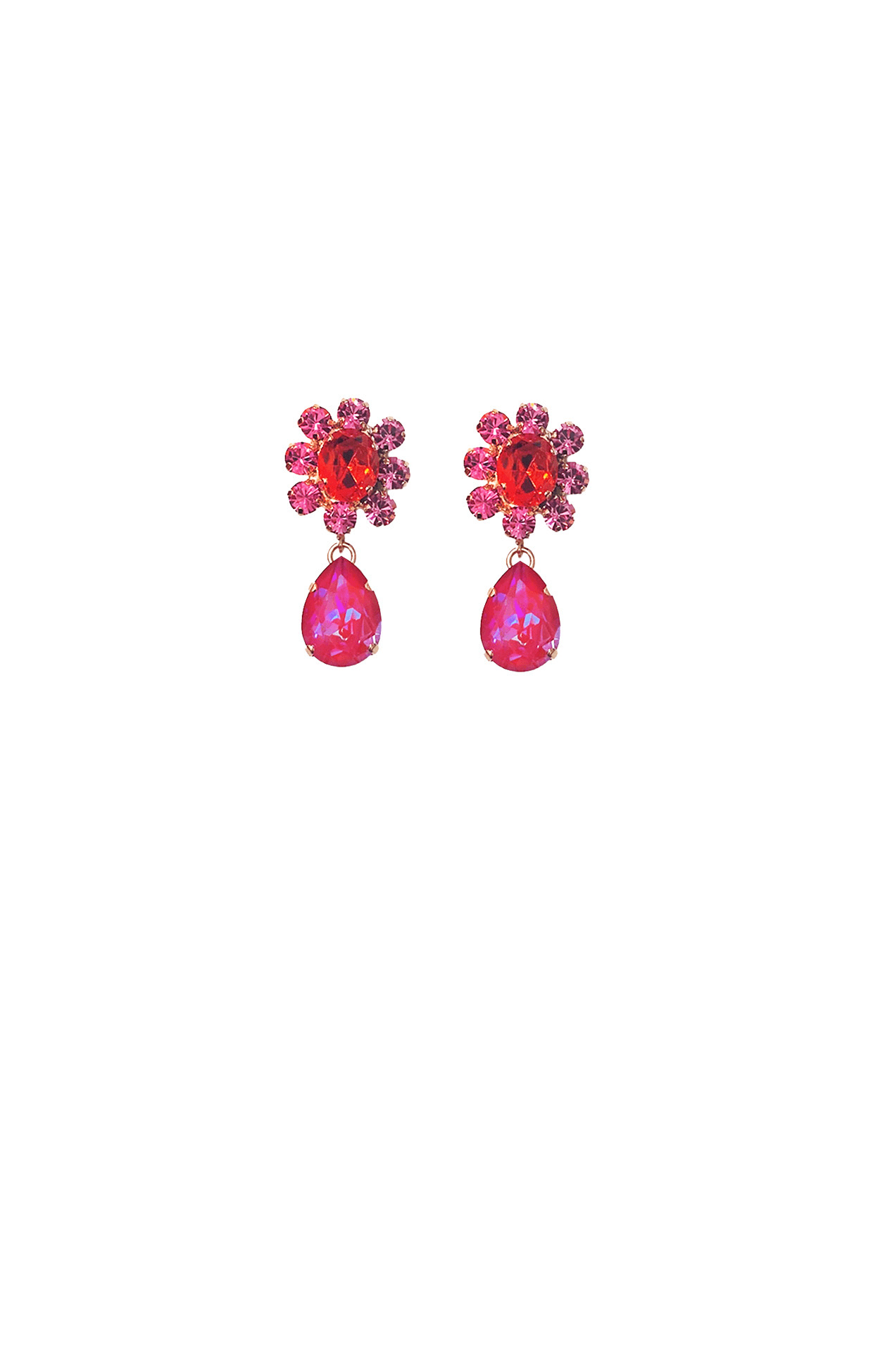 ACCESSORIES Earrings One Size / Red ZURICH EARRING IN RED PINK