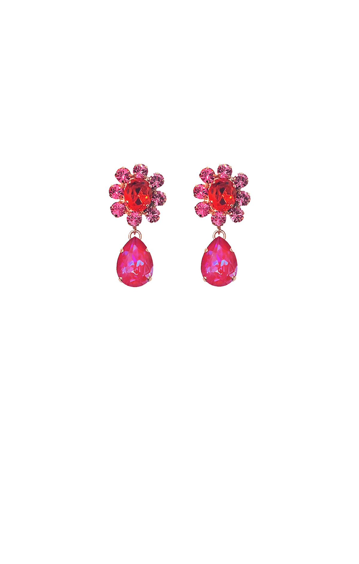 ACCESSORIES Earrings One Size / Red ZURICH EARRING IN RED PINK