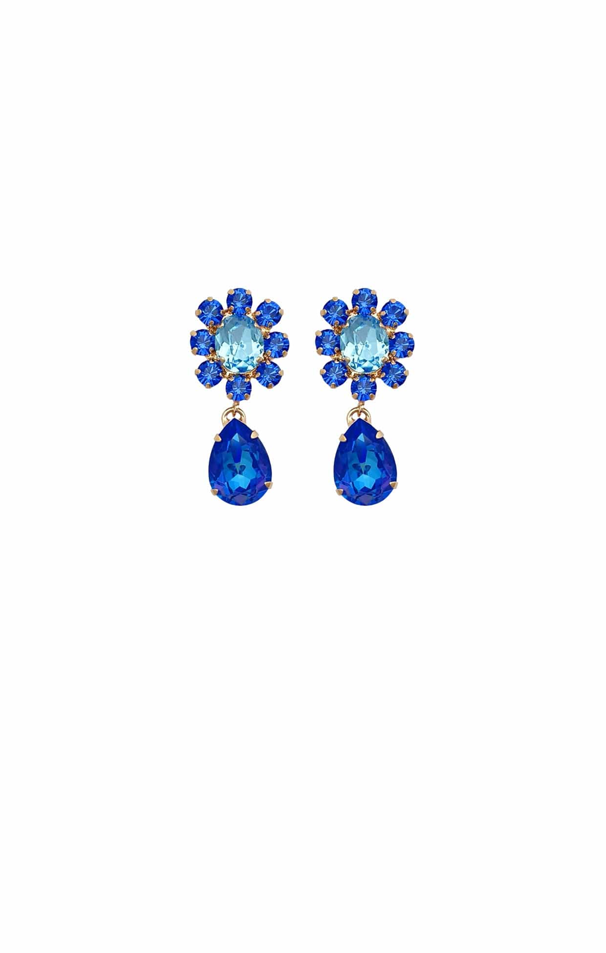 Earrings OS / SANTORINI BLUE ZURICH EARRING IN SANTORINI BLUE