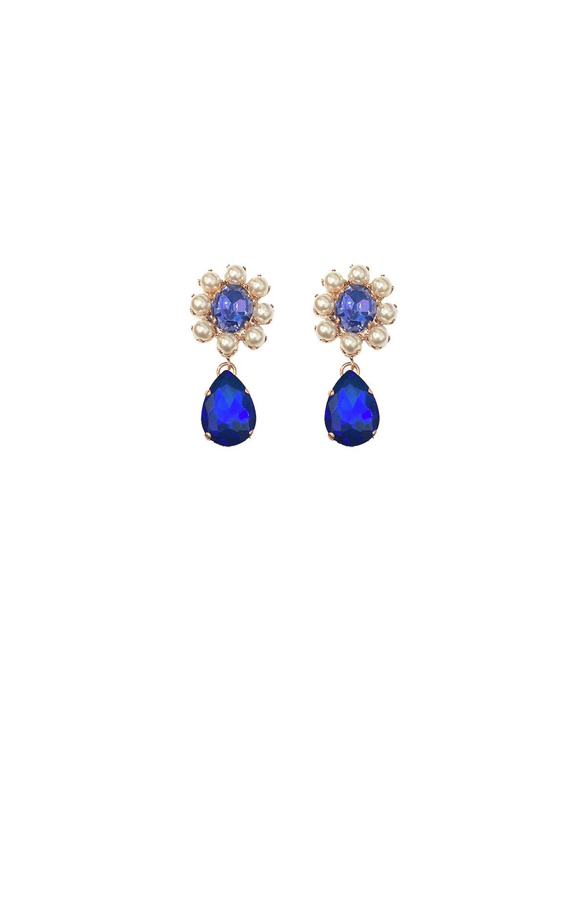 ACCESSORIES Earrings One Size / Blue ZURICH EARRING IN SAPPHIRE PEARL